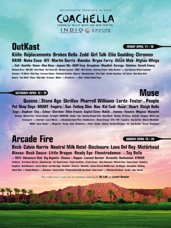 Coachella 2014 Lineup